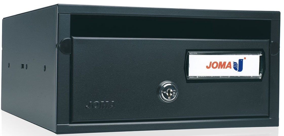 buzón-joma-lobby-h2435-82010-cuerpo-acero-electrocincado-negro-puerta-acero-electrocincado-negro